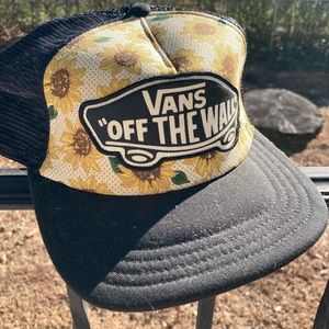Vans sunflower print SnapBack hat